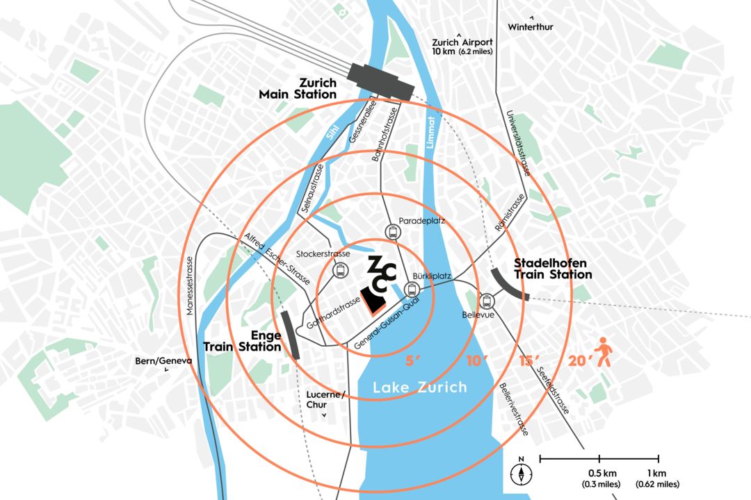 Map with Zurich Convention Center Ltd.