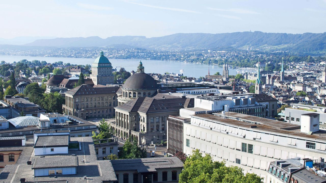 The Swiss Federal Institute of Technology Zurich (ETH Zurich) and the University of Zurich are nearby